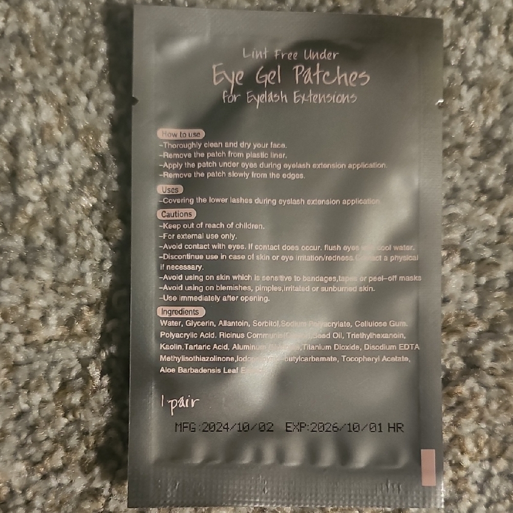 Lint Free Under Eye Gel Patches pack of 10